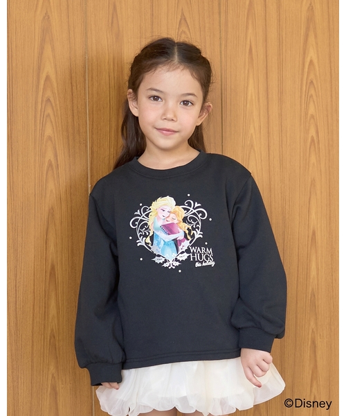 140 みみちゃん薄手トレーナー(ラメ入り) トレーナー 「Frozen」「毛玉バイバイ裏起毛」キラキララメ＆転写