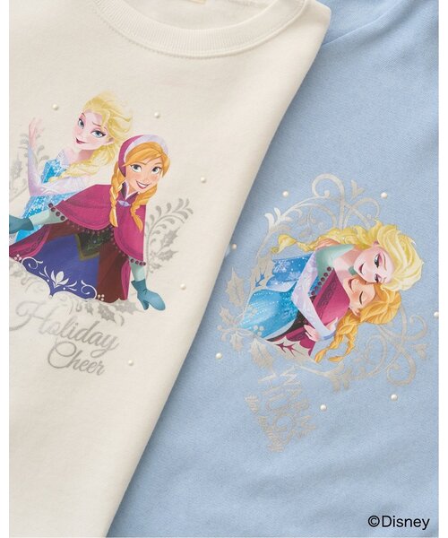 トレーナー 「Frozen」「毛玉バイバイ裏起毛」キラキララメ＆転写