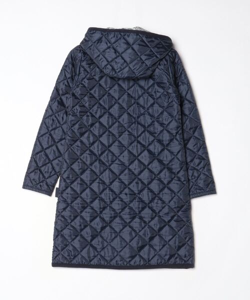 「LAVENHAM」 キルティングコート「LIBERTYコラボ」 36 ネイビー レディース_画像2