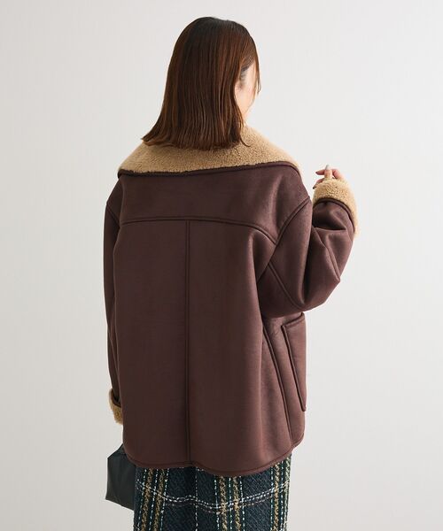 今週のみ6500円☆PLST☆フェイクムートンノーカラーコート URBAN RESEARCH（アーバンリサーチ）の「Sonny Label ノーカラー