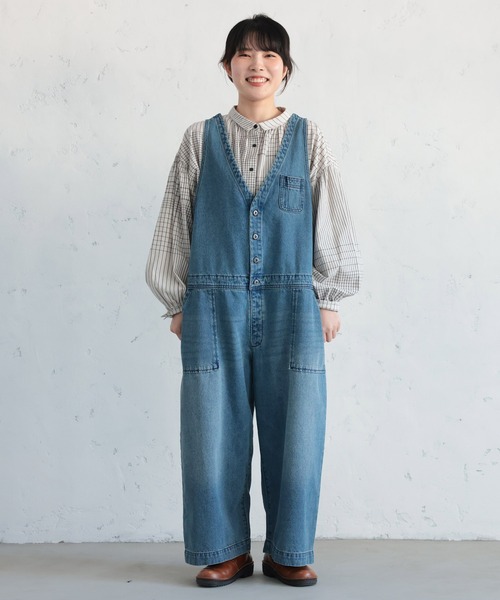 ソウルベリー・店長のデニムなサロペット　M 楽天市場】店長のデニムなサロペット M/L/LL/3L/4Lサイズ レディース