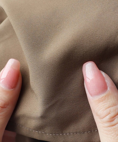 「andme」 「alma design」イージーパンツ L モカ レディース_画像3