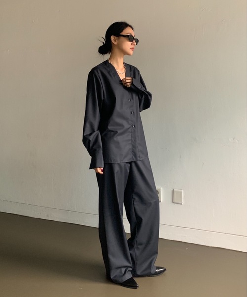 「Didot.showroom」 スラックス M ダークグリーン レディース_画像4