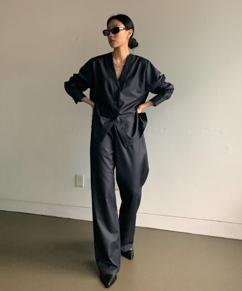 「Didot.showroom」 スラックス M ダークグリーン レディース_画像7