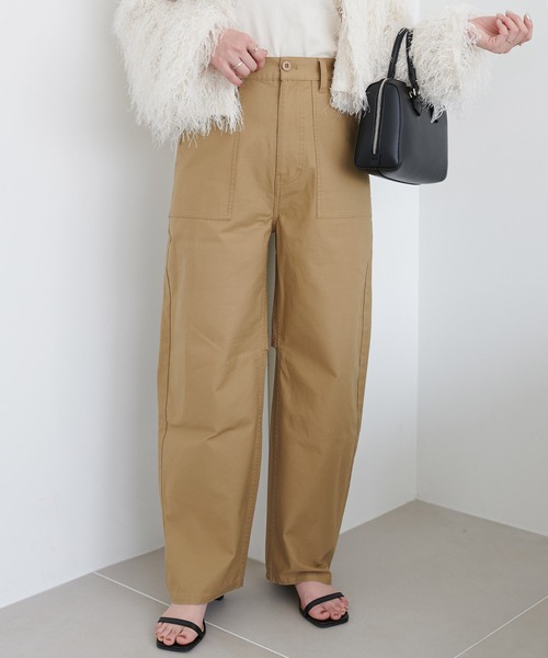 「DISCOAT」 パンツ MEDIUM ベージュ レディース_画像6