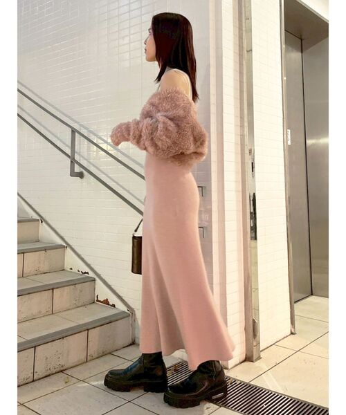 LAGUNAMOON（ラグナムーン） ワンピース ラメフェザーカーデセット