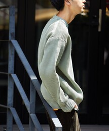 「FREAK'S STORE」 長袖ニット SMALL グリーン メンズの画像5