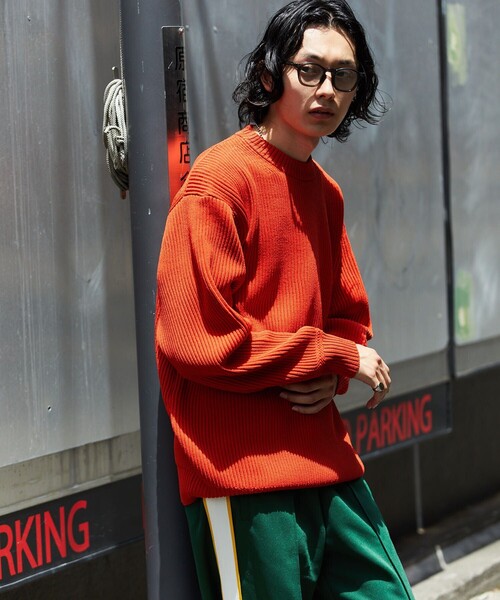 「FREAK'S STORE」 長袖ニット SMALL グリーン メンズの画像9