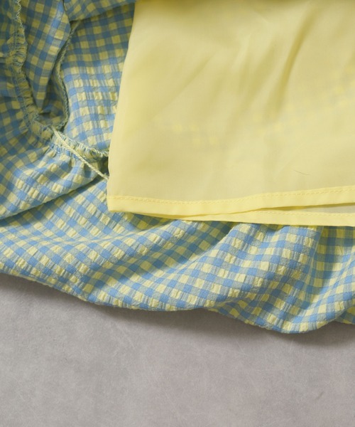 「w closet」 キャミソールワンピース FREE ブラック×ホワイト レディース_画像3