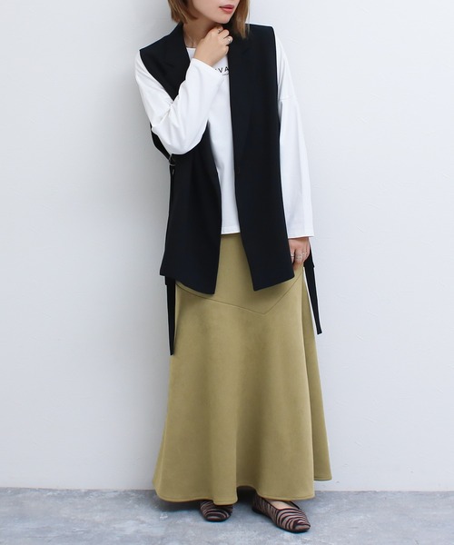 「Social GIRL」 スカート M オフホワイト レディース_画像5