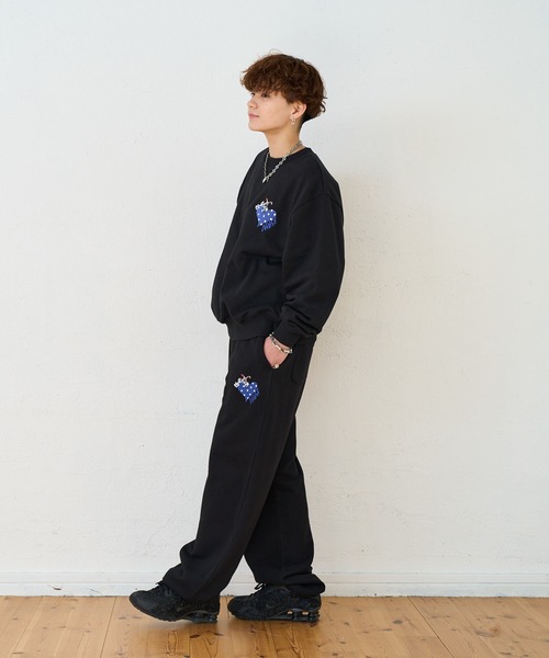 kaoyorinakami スウェットパンツ ジャージ rabbit layered sweatpants