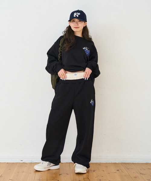 kaoyorinakami スウェットパンツ ジャージ rabbit layered sweatpants