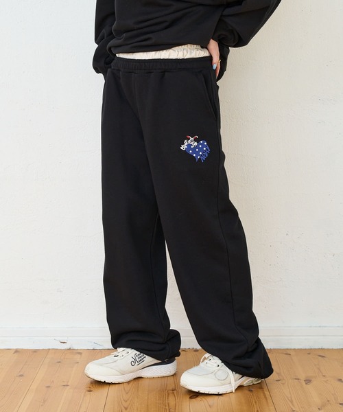kaoyorinakami スウェットパンツ ジャージ rabbit layered sweatpants