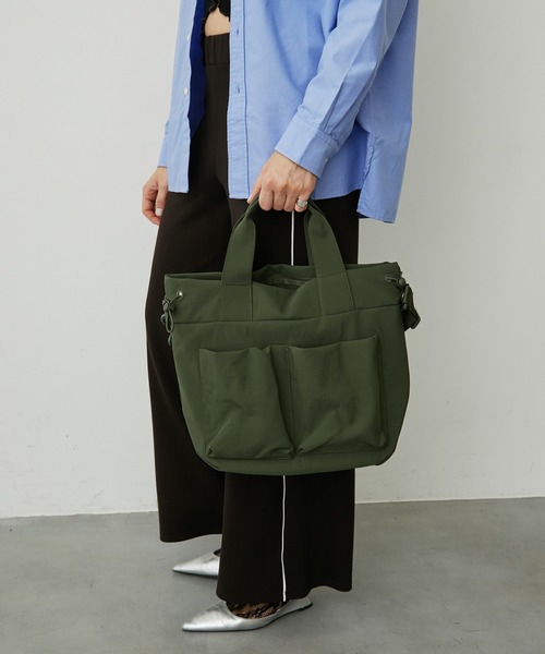 uyu. ショルダーバッグ バッグ 2way ショルダートート ナイロンバッグ