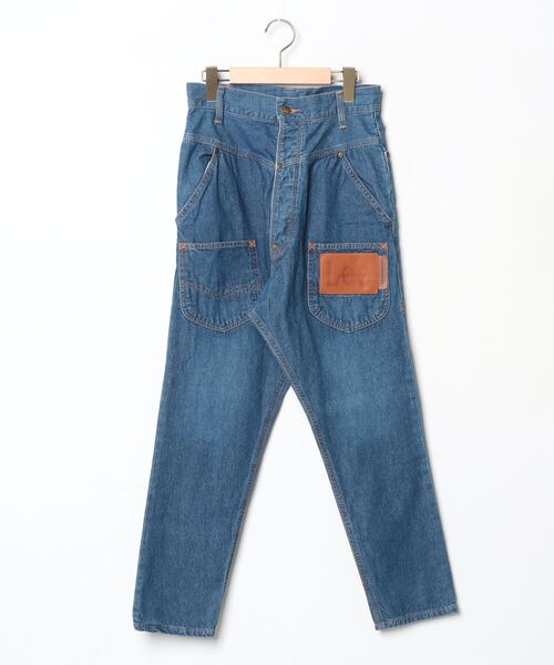 Lee × mercibeaucoup サルエルデニムパンツ M インディゴ染め 大人気！ LEE × MERCIBEAUCOUP リー メルシーボークー サルエルパンツ