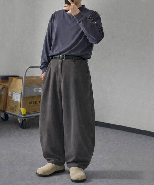 古着 コンフェクト リネン ワーク パンツ チノパン スラックス ワイドパンツ Nilway（ニルウェイ） ワイドパンツ スラックス 「セットアップ可
