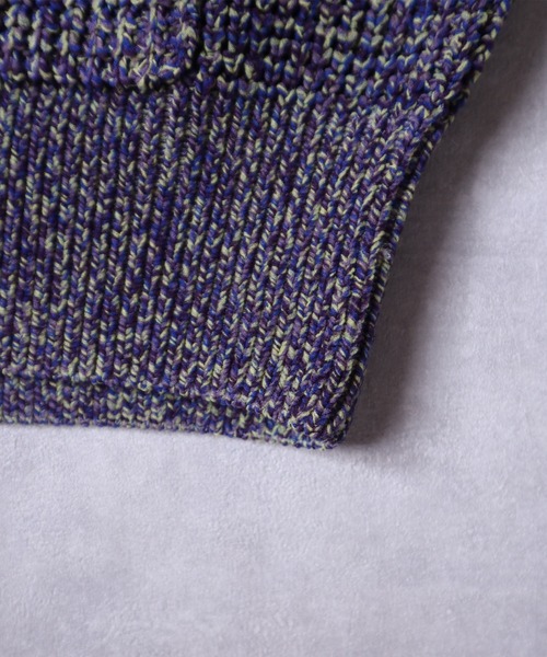 「ADPOSION」 ニットカーディガン X-LARGE イエロー レディース_画像8