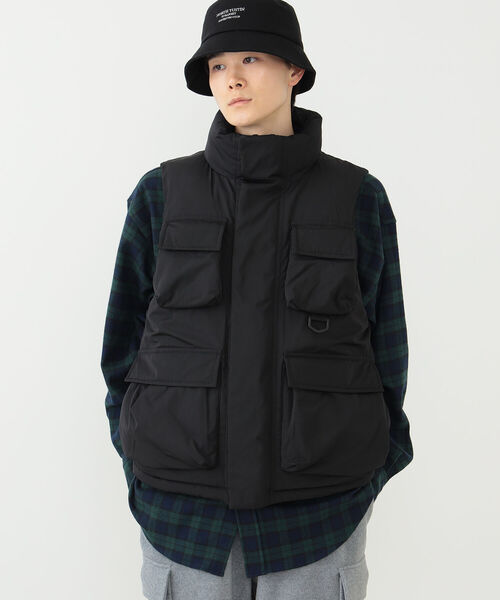 「BEAMS HEART」 ベスト LARGE ブラック メンズ_画像5