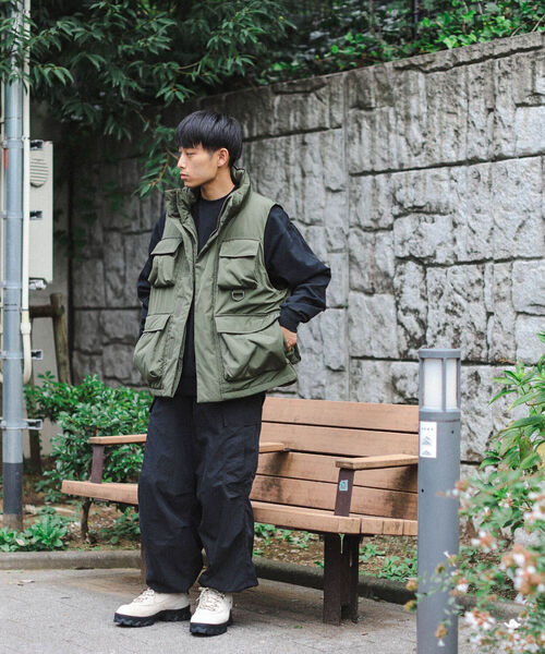 「BEAMS HEART」 ベスト LARGE ブラック メンズ_画像7