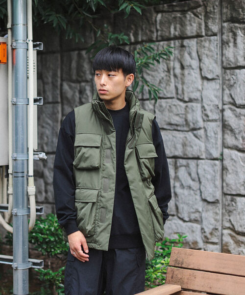 「BEAMS HEART」 ベスト LARGE ブラック メンズ_画像9