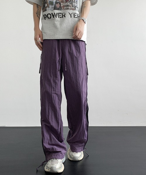 「link lot」 イージーパンツ L ブラック メンズ_画像8