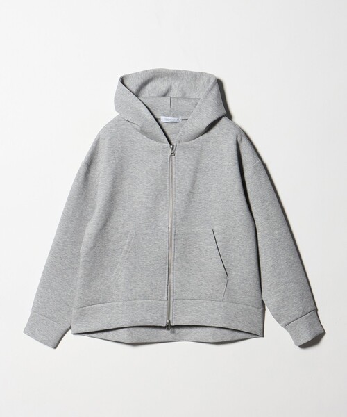 グレー ダブルジップパーカー SINSS（シンス）の「Double zip hoodie / ダブルジップフーディ