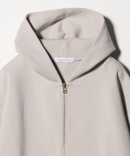 美品✨BEIGE ベイジ ダンボールニット ジップパーカー フーディー 4 L A DAY IN THE LIFE パーカー ダンボールニット ダブルジップ パーカー