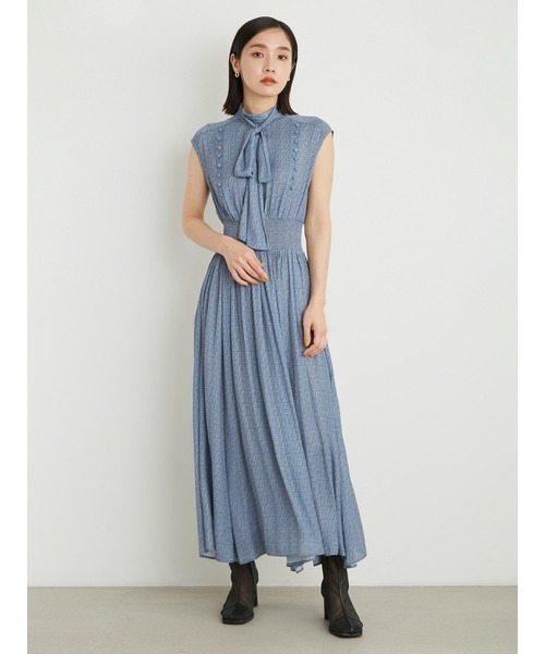 「LILY BROWN」 ノースリーブワンピース 1 グリーン レディースの画像