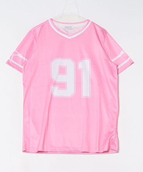 VIBGYOR tシャツ アメリカンフットボール シャツ Y2K 韓国 ヒップ