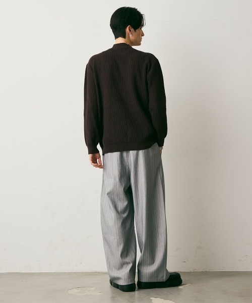 Shoowtime（ショウタイム） スラックス Stripe Tuck Slacks
