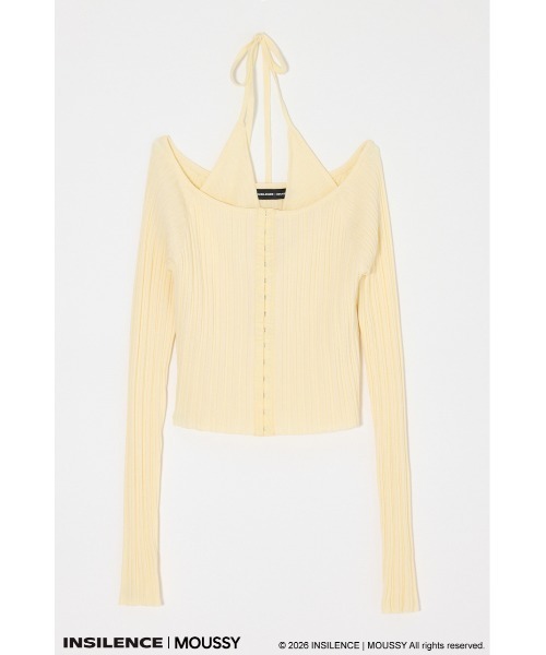 【美品】INSILENCE OFF SHOULDER ニット MOUSSY（マウジー） ニット セーター INSILENCE OFF SHOULDER ニット