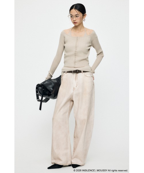 MOUSSY(マウジー) ニット セーター INSILENCE OFF SHOULDER ニット MOUSSY(マウジー) ニット セーター INSILENCE OFF SHOULDER ニット