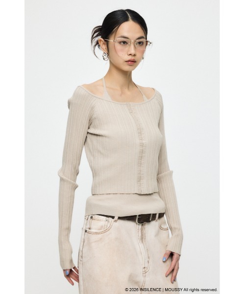 MOUSSY（マウジー） ニット セーター INSILENCE OFF SHOULDER ニット