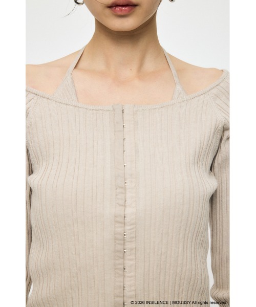 MOUSSY(マウジー) ニット セーター INSILENCE OFF SHOULDER ニット MOUSSY(マウジー) ニット セーター INSILENCE OFF SHOULDER ニット