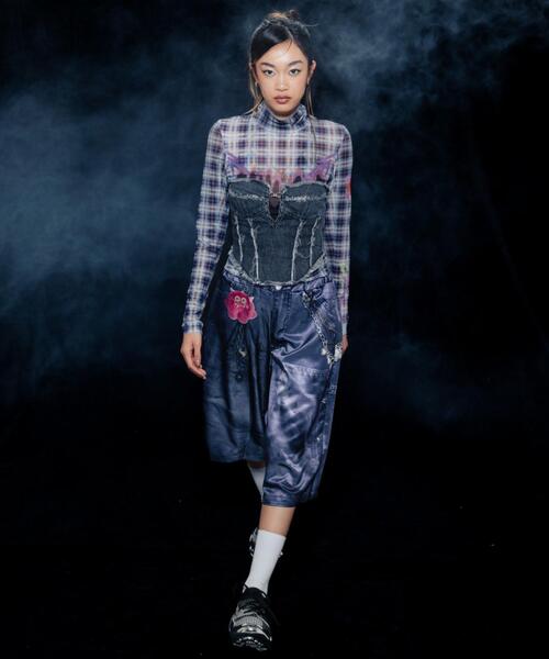 パンツ TALKING ABOUT THE ABSTRACTION/トーキングアバウトジアブストラクション/別注BAGGY SHORTS メンズの画像