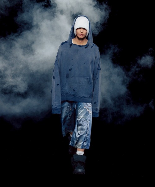 パンツ TALKING ABOUT THE ABSTRACTION/トーキングアバウトジアブストラクション/別注BAGGY SHORTS メンズの画像