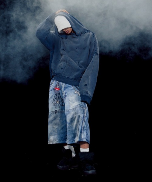 パンツ TALKING ABOUT THE ABSTRACTION/トーキングアバウトジアブストラクション/別注BAGGY SHORTS メンズの画像
