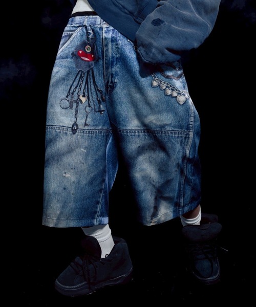 パンツ TALKING ABOUT THE ABSTRACTION/トーキングアバウトジアブストラクション/別注BAGGY SHORTS メンズの画像