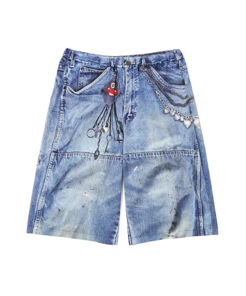 パンツ TALKING ABOUT THE ABSTRACTION/トーキングアバウトジアブストラクション/別注BAGGY SHORTS メンズの画像