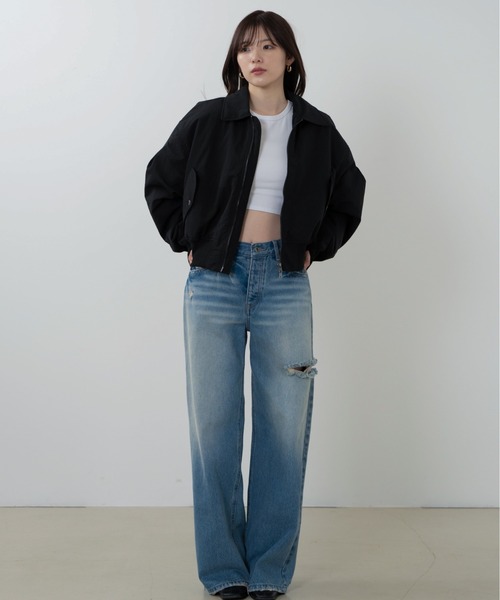 「SENEE」 デニムパンツ SMALL ブラック レディースの画像