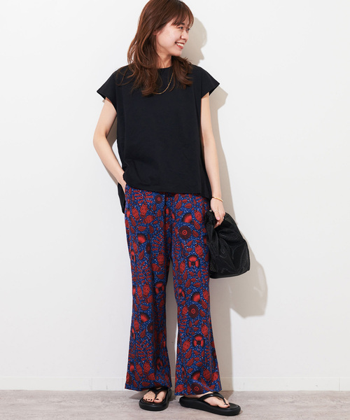 「JOURNAL STANDARD relume」 イージーパンツ FREE レッド レディースの画像