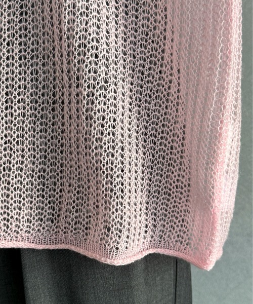 「feepur」 長袖ニット MEDIUM レッド レディース_画像2