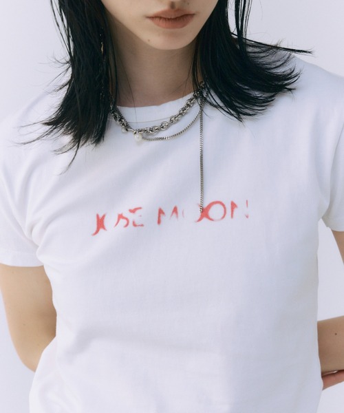 「JOSE MOON」 半袖Tシャツ FREE チャコールグレー レディース_画像7