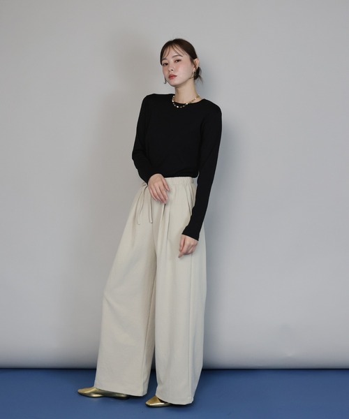 「J by blue」 「able&co」長袖カットソー MEDIUM アイボリー レディース_画像9