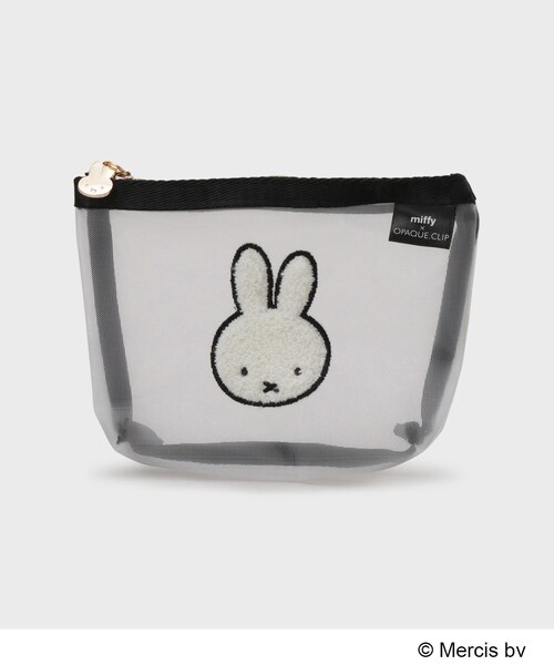 Miffy（ミッフィー） ポーチ 「miffy」さがら刺繍チュールメッシュ