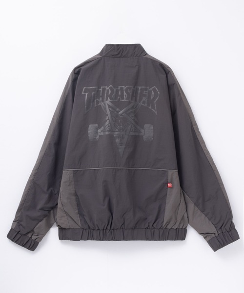 「THRASHER」 ブルゾン L ブラック×グレー メンズ_画像9