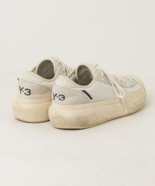 Y-3 「Y-3」 ローカットスニーカー 26.5cm ホワイト×ブラック メンズ 