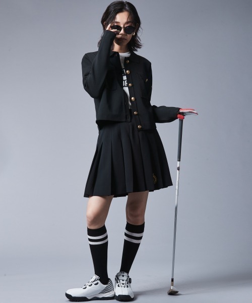 「CHIC STYLE」 プリーツスカート LL ベージュ レディース_画像7