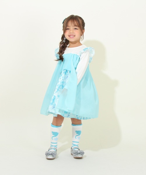 Disney（ディズニー） 「KIDS」長袖ワンピース 110cm イエロー