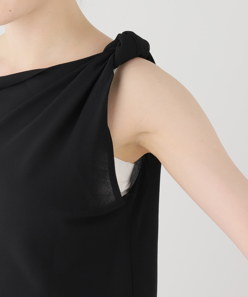 ブラウス シャツ 「BY SLOAN/バイ スローン」Georgette Knot Twist Top レディースの画像